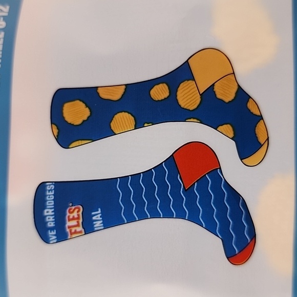 Ruffles 1 Pair Boxers + 2 Crew Sock Snack Aisle Original In Bag Size Med (31-33) - Picture 6 of 16